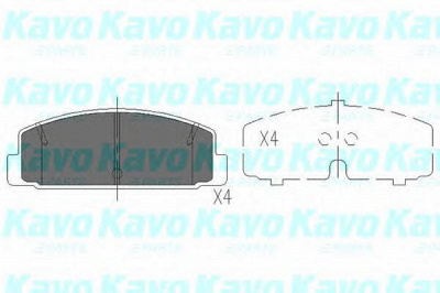 KAVO PARTS kbp4506 -  Комплект тормозных колодок, дисковый тормоз